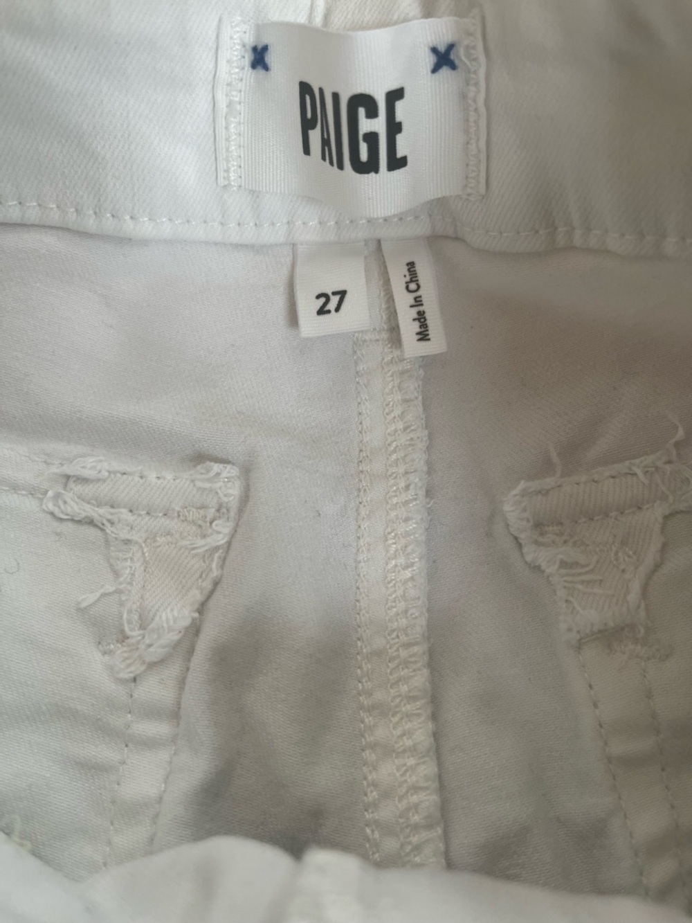 PAIGE Mayslie High Rise Cargo Cotton Straight Leg Joggers in Crisp White - Picture 10 of 15